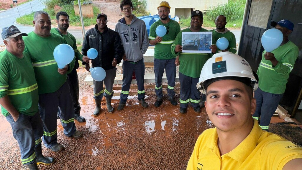 IMG: Applausi promove campanha Março Azul nos canteiros de obras e reforça a importância da prevenção
