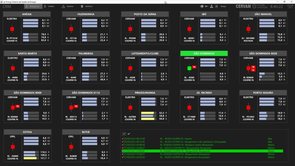 IMG: CERVAM é a primeira do mercado a receber a solução  SCADA Distribuição da EA